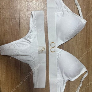 키세 언더웨어 키랄 시그니처 브라 티팬티 (화이트)