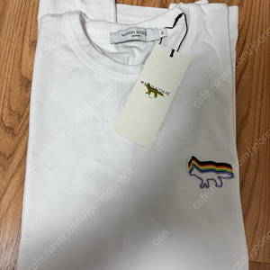 메종키츠네 흰색 반팔 xs 새상품