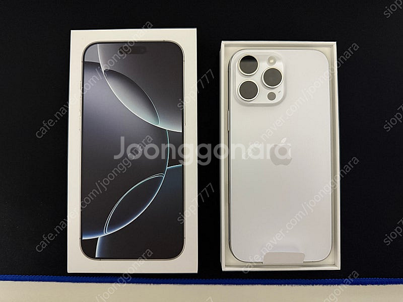 아이폰 16 Pro Max 256 화이트 자급제--0