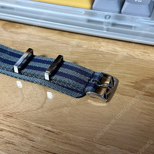 오메가 나토 스트랩(그레이 및 블루) 20mm