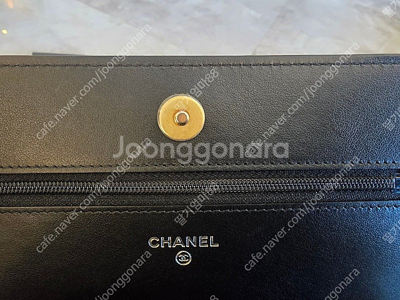 샤넬 가브리엘 woc 빈티지 카프스킨 블랙--5