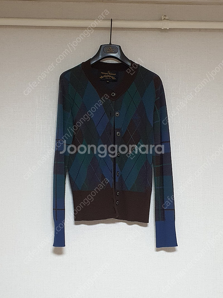 정품 비비안웨스트우드(Vivienne Westwood) 앵글로마니아 니트 가디건+스커트 세트(size : xs)--1