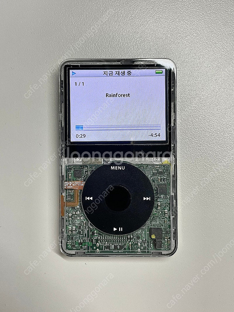 아이팟 클래식 투명 SSD + 대용량 배터리--0