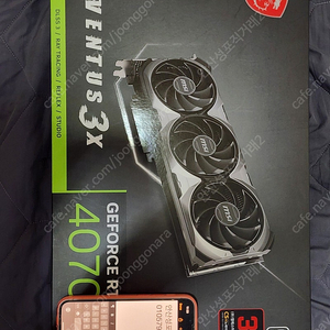 MSI RTX4070TI 12G Ventus 그래픽카드