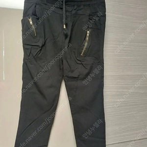 7부 블랙 팬츠