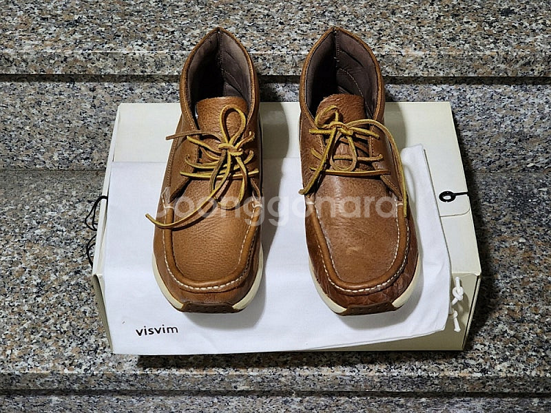 [판매] 비즈빔 레더 모카신 브라운 Visvim Mow...--1