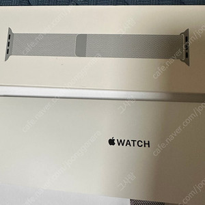 애플 정품 애플워치 스트랩 실버 밀레니즈루프 44mm