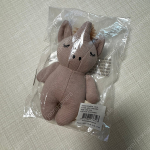 (새상품) 노키모어 콩제슬레드 손바닥 인형 딸랑이 유니콘