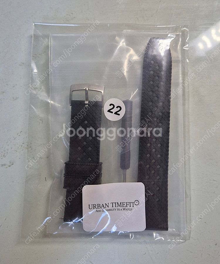 미개봉 새제품 시계 22mm 블랙 스트랩 시계줄 러버 ...--0