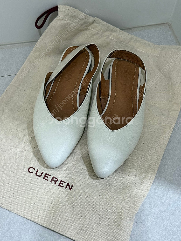 쿠에른 마드리드 슬링백 아이보리 230--0