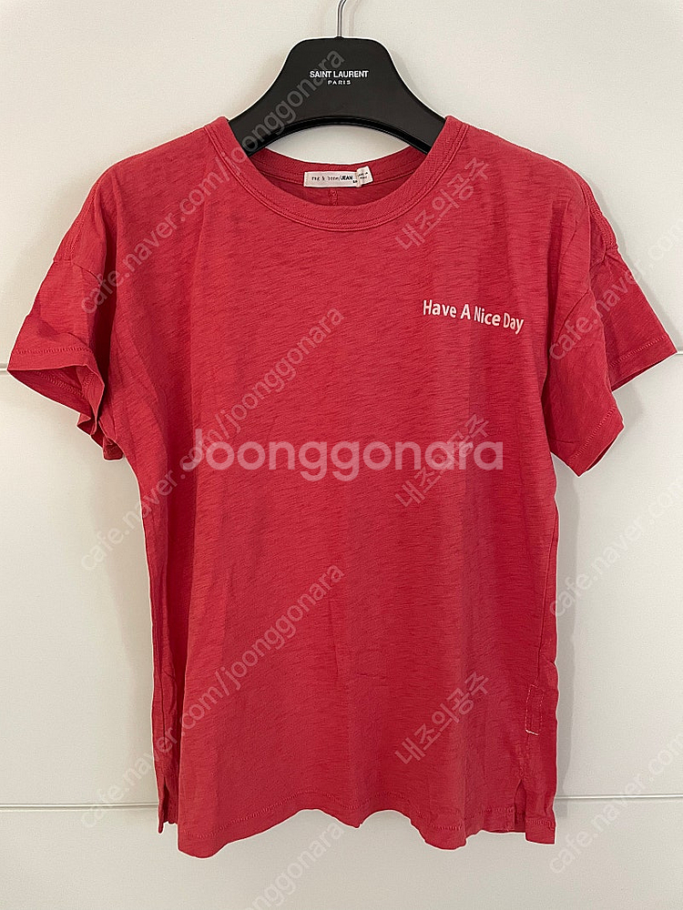 Rag&Bone 랙앤본 레드 티셔츠 S--0