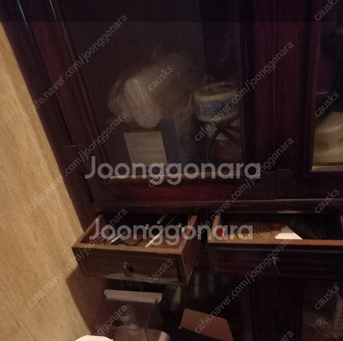 종로 1층내려드림 고가구풍장식장 앤틱 장식장 5만원--6