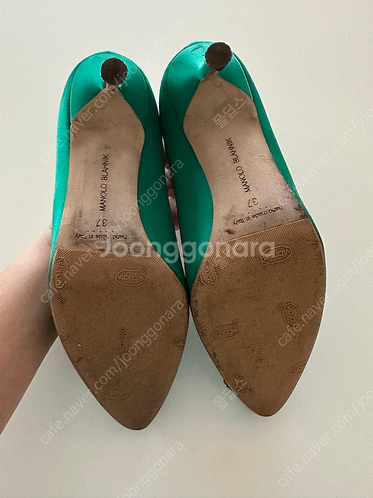 마놀로블라닉 한기시 그린 7cm(웨딩슈즈 착용상품)--2