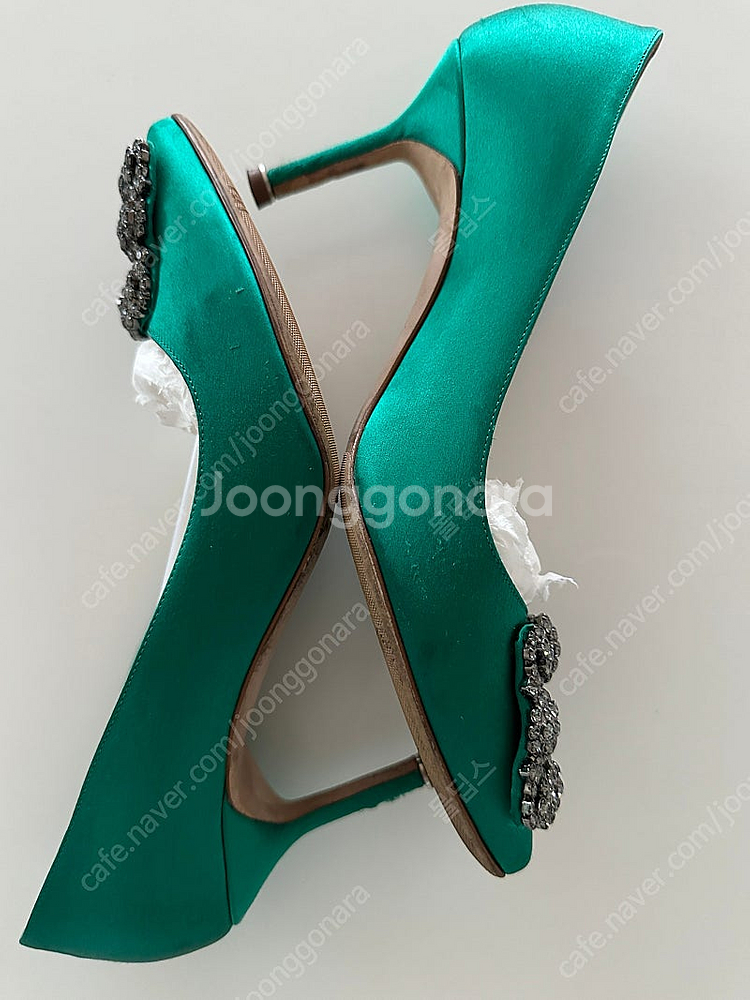 마놀로블라닉 한기시 그린 7cm(웨딩슈즈 착용상품)--5