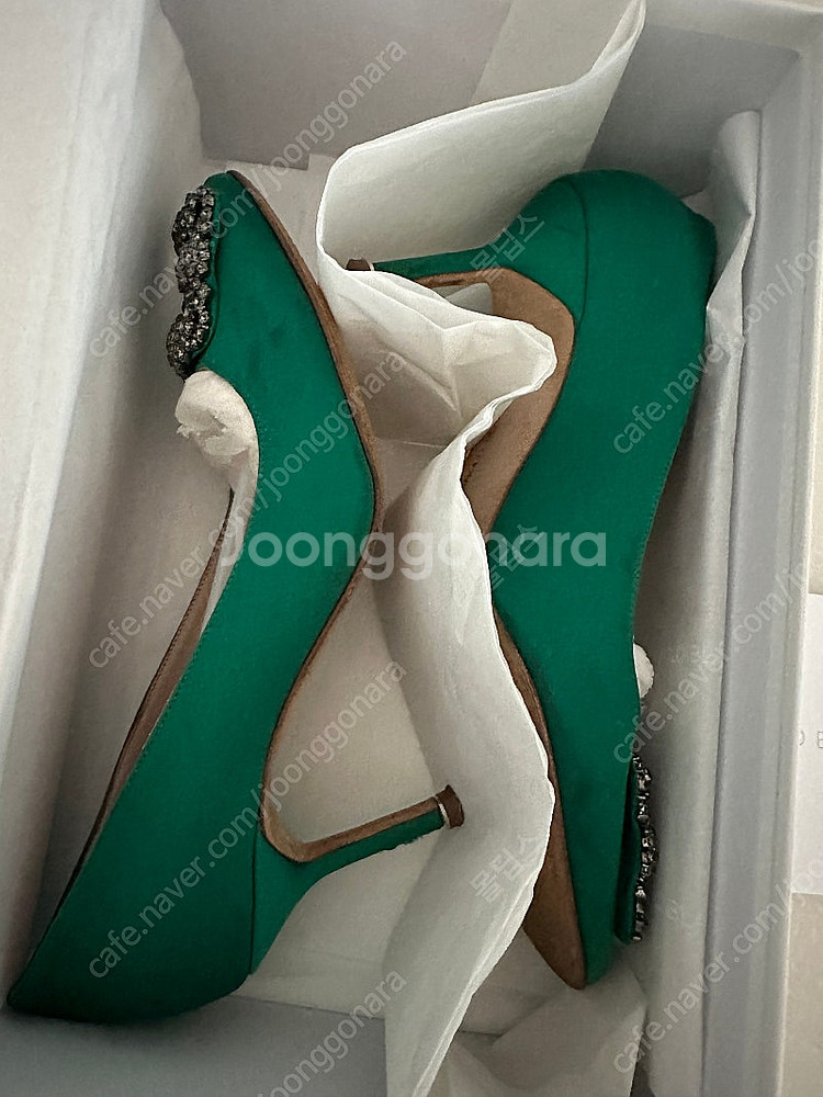 마놀로블라닉 한기시 그린 7cm(웨딩슈즈 착용상품)--6