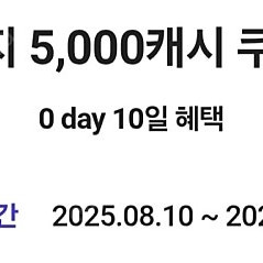 카카오페이지 5천원권 (2장 일괄)