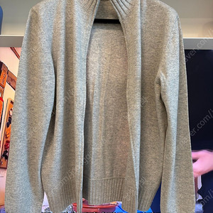 수트서플라이 그레이 캐시미어 집업가디건 팝니다