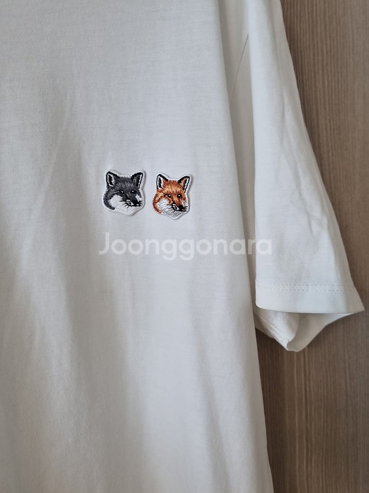 메종키츠네 더블폭스 반팔 티셔츠--3