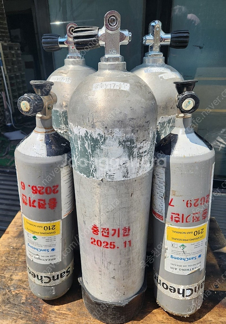 레저 및 구난용 산소통 용기 12리터, 8.4리터--0
