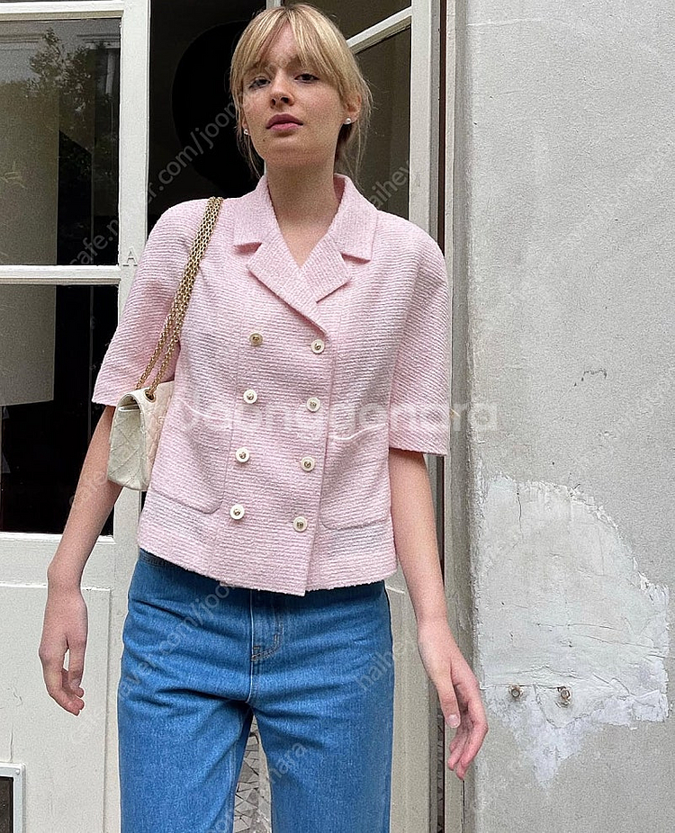 심플먼트 심플멍 마가렛 트위드 자켓--3