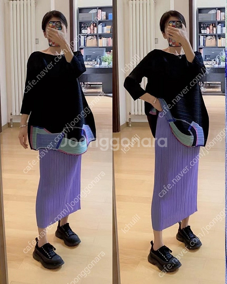 이세이미야케 해칭 스커트 1사이즈,플리츠플리즈 ~--4