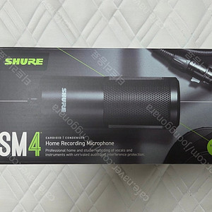 슈어 SHURE SM4 콘덴서마이크 팝니다.