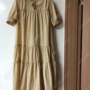 제평 브라운즈 벌룬 퍼프 바스락 경량 반팔 롱 원피스 타임마인랑방스탈 이미지