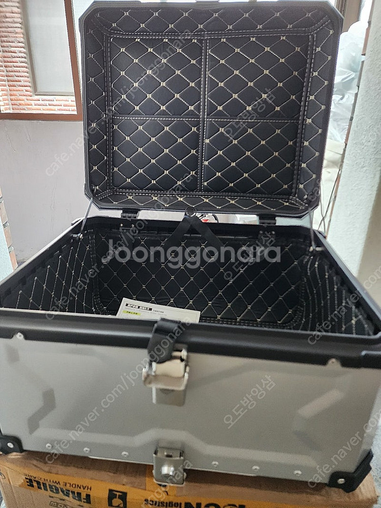 알루미늄 탑박스 80L X무늬 실버, 민무늬 실버--1