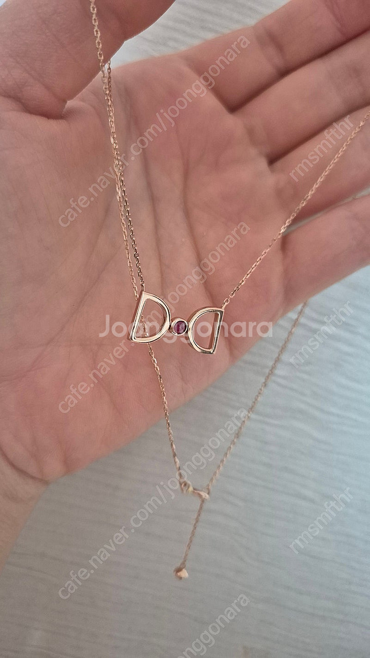 디디에두보 14K 드봉디디 탄생석 목걸이_가넷--1