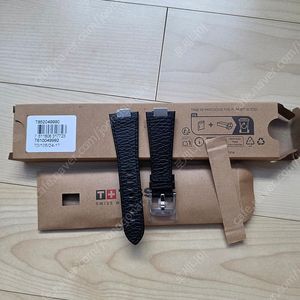 티쏘 prx35 공식 정품 가죽줄, 가죽밴드 팝니다 티쏘 정품 블랙 PRX 35mm 호환 레더 스트랩. T852.049.990, t852049990, prx 35미리 스트랩