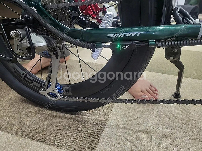 바팡 미드모터 1000w장착한 카고 바이크--7