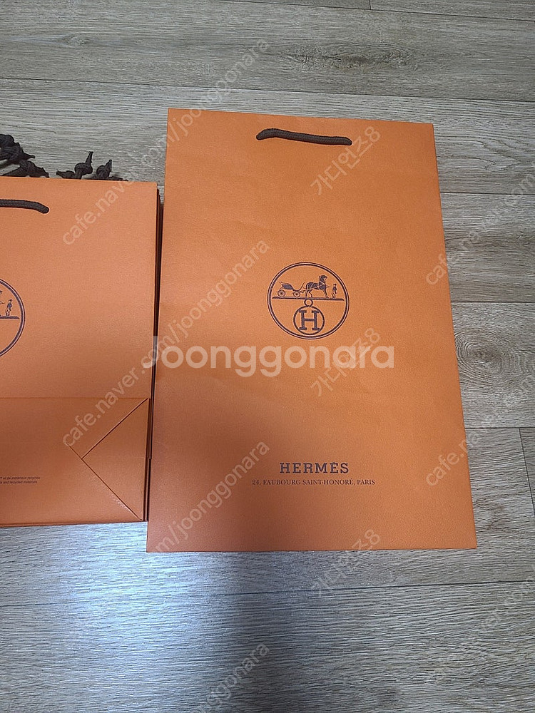 에르메스 쇼핑백 미사용정품, 대중소 사이즈 1만원--0