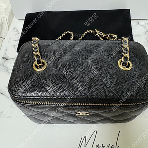 정품) 샤넬 클래식 베니티 직사각 캐비어 (구버전 길이조절가능 새제품 330만원)