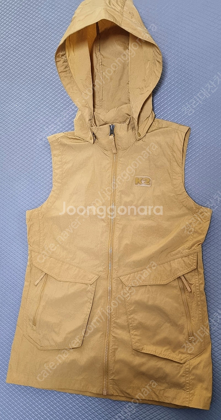 K2 바람막이 등산복 후드 조끼(90)--1