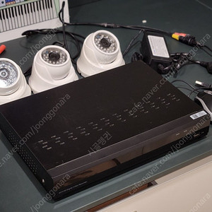 CCTV CM 4채널 녹화기 + 500만 카메라3대 세트