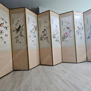 8폭 자수 병풍 판매