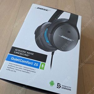 보스 qc25 노이스캔슬링 헤드폰 + 블투 연결셋