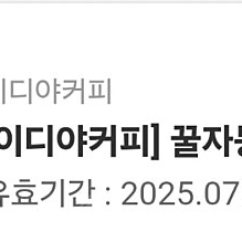이디야 꿀자몽 그래놀라 눈꽃빙수