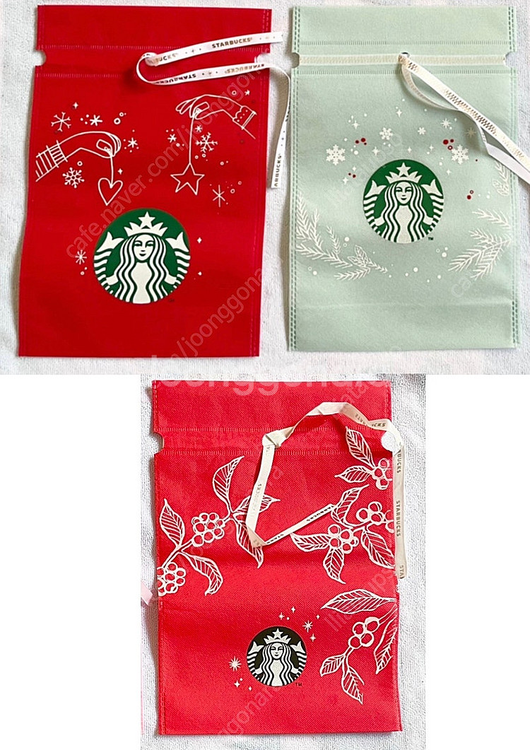 스타벅스 한정 부직포--0