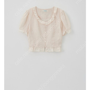 타낫 린넨 러플 클라우드 블라우스 핑크 새상품 T/T Linen ruffle cloud blouse (pink)