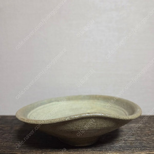 고미술품 조선시대 초기 분청사기 귀얄 찌글이 평잔
