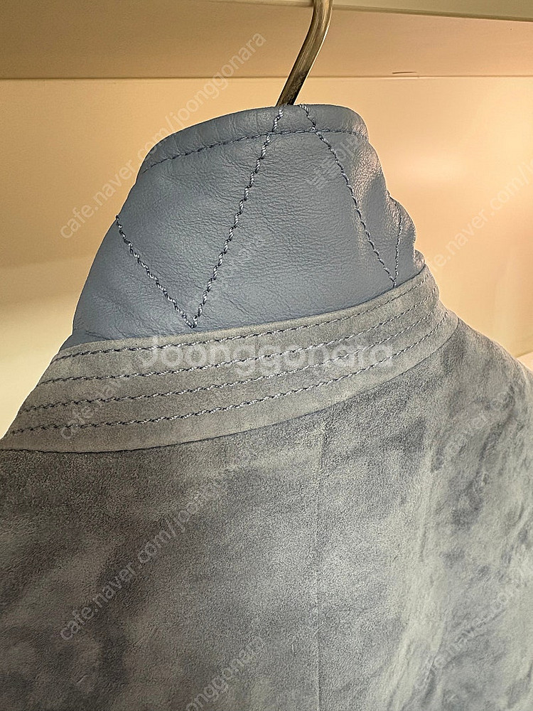 맨온더분 블루 스웨이드 자켓 팝니다--6