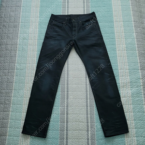 지스타로우 G star raw. 3301 스트레이트 다크블루워싱 반코팅진. 32사이즈 / 지스타로우. 트라우져 블랙코팅 데님팬츠. 33사이즈.