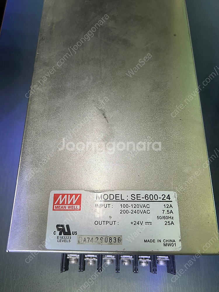 민웰 SE-600-24v 25a 파워서플라이--2