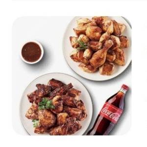 굽네치킨 반반B 갈비천왕 반반+콜라 1.25L