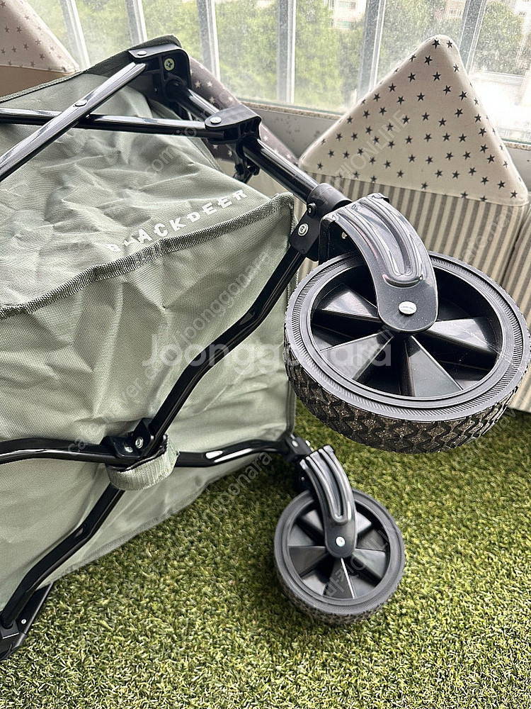 가격인하! 캠핑 웨건 (블랙디어) 122리터 실용적인 경량 웨건 수레, 피크닉용으로 최고, 튼튼하고 수납 작은 웨건--4