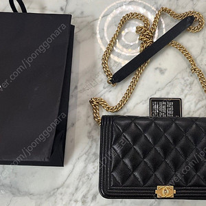 정품 샤넬 보이 woc 크로스백 보이백 웍 체인 지갑