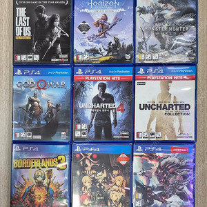 ps4 라오어 호제던 몬헌월드 갓오브워 언차티드4 언차티드컬렉션 보더랜드3 소아온 페이탈불릿 갓이터3