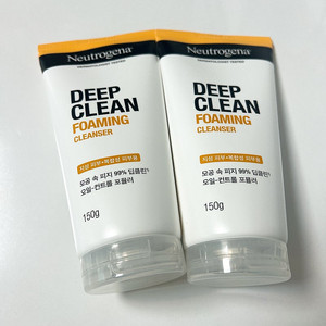 (미개봉새제품)뉴트로지나 딥클린 포밍 클렌저 150g X 2개 일괄 판매