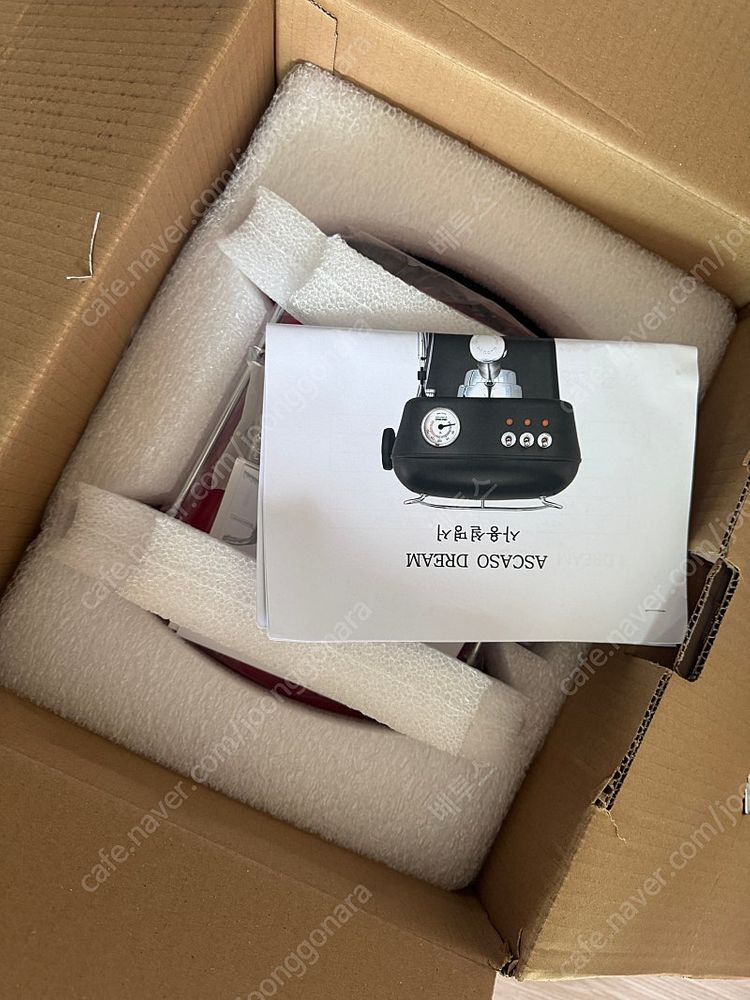 아스카소 드림 커피머신 레드 (미사용)--1